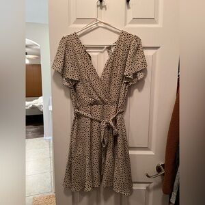 Blue Rain Animal Print Dress